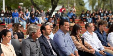EL INTENDENTE CRISTIAN MAREGA ACOMPAÑÓ EL ACTO PROTOCOLAR POR EL 11.º ANIVERSARIO DE FLORENCIA COMO CIUDAD.