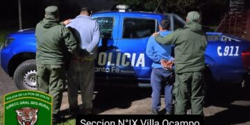 VILLA OCAMPO: DOS HOMBRES APREHENDIDOS POR ABIGEATO EN ZONA RURAL DE LAS TOSCAS.