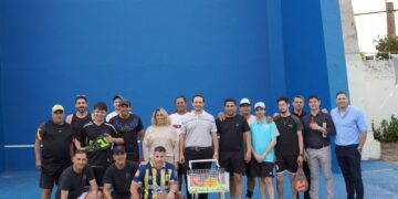 VILLA OCAMPO: EL FRONTÓN VOLVIÓ A SER PUNTO DE ENCUENTRO PARA EL DEPORTE LOCAL.