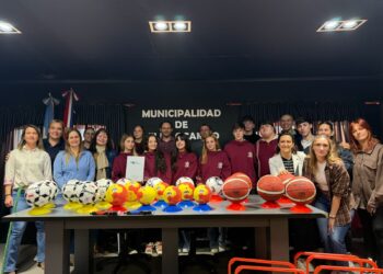 SE CONCRETÓ LA ENTREGA DE MATERIALES DEL PROYECTO GANADOR DEL PRESUPUESTO PARTICIPATIVO JOVEN.