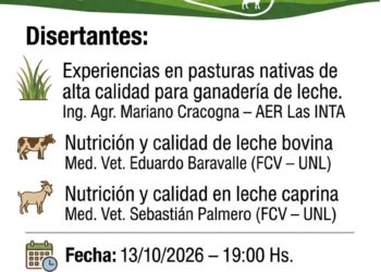 VILLA OCAMPO SERÁ SEDE DE UNA JORNADA DE CAPACITACIÓN SOBRE BUENAS PRÁCTICAS EN LA PRODUCCIÓN LECHERA.