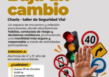 VILLA OCAMPO SERÁ SEDE DE UNA CHARLA-TALLER DE SEGURIDAD VIAL DESTINADA A ESTUDIANTES SECUNDARIOS.